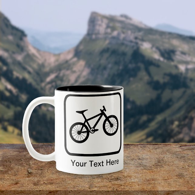 Customisable Mountain Biker Logo Mug (Creator Uploaded)