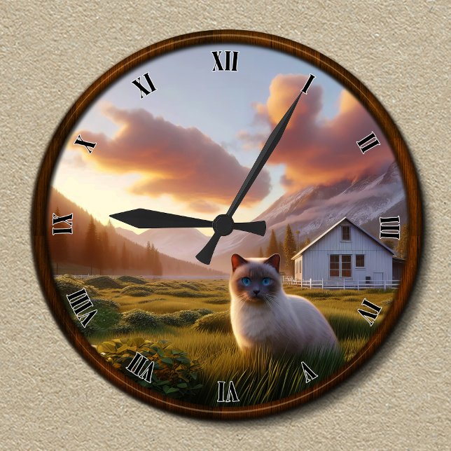 Customisable Mountain Cabin Clock Design (Creator Uploaded)
