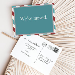 Customisable Moving Announcement // Airmail Teal