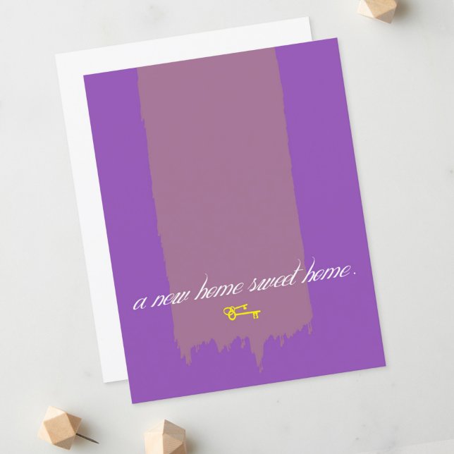 Customisable Moving Announcement // New Paint 3 Postcard (Creator Uploaded)