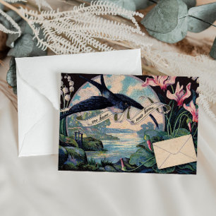 Customisable Moving Announcement // Vintage Bird