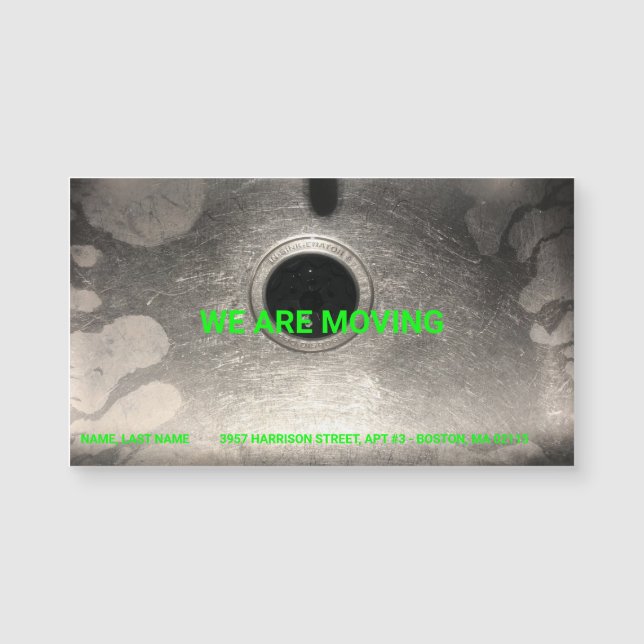 Customisable Moving, change name, address, photo (Front)