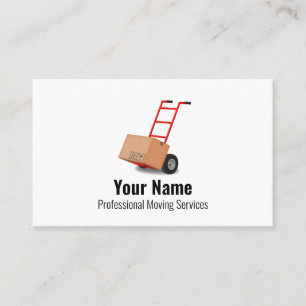 Customisable moving services cart business card