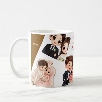 Customisable mug for newlyweds