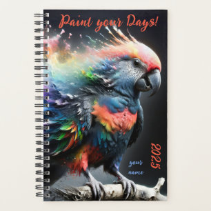 Customisable "Multicolor Parrot" Planner