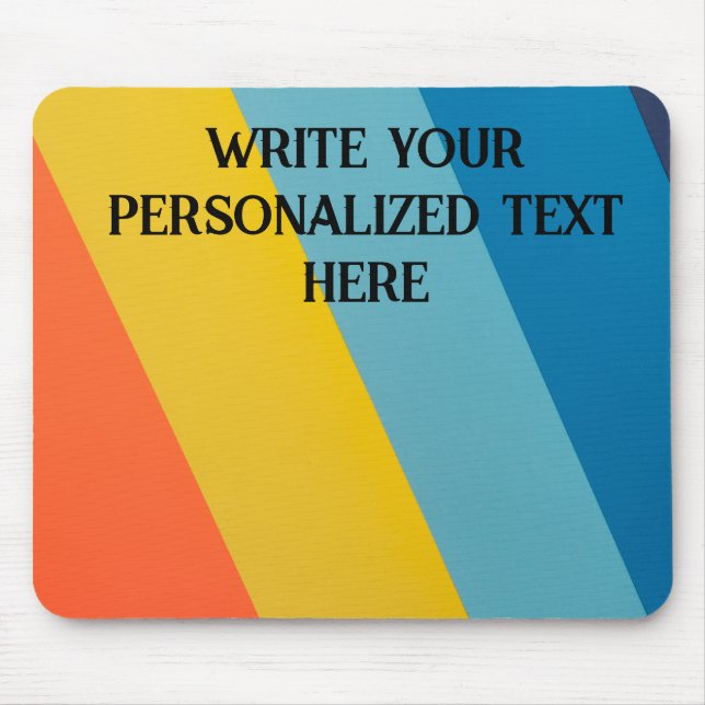 Customisable multicolour mouse pad (Front)