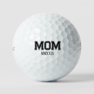 Customisable 'Mum' Established Roman Numerals Gift Golf Balls