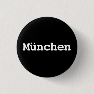 Customisable München Typography 3 Cm Round Badge