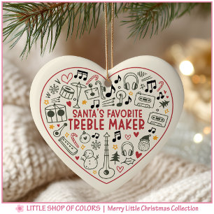 Customisable Music Teacher Student Photo Ceramic Ornament