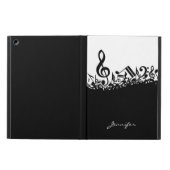 Customisable Musical Notes Cover For iPad Air (Outside)