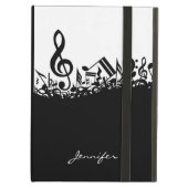 Customisable Musical Notes Cover For iPad Air (Front Closed)