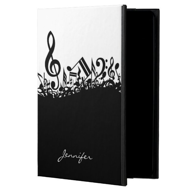 Customisable Musical Notes Cover For iPad Air (Front)