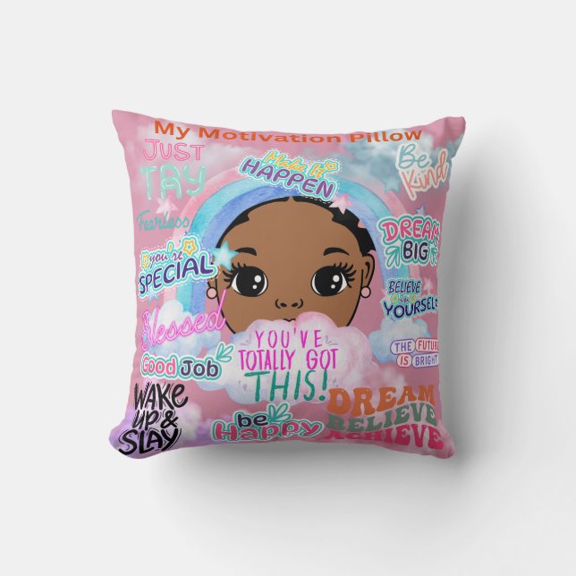  Customisable My Motivation Cushion (Front)
