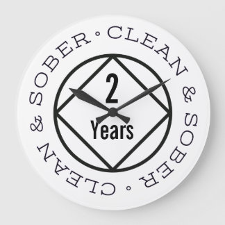 Customisable NA Recovery Choose Any Clean Time Large Clock