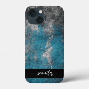 Customisable name Abstract grunge texture iPhone 13 Mini Case