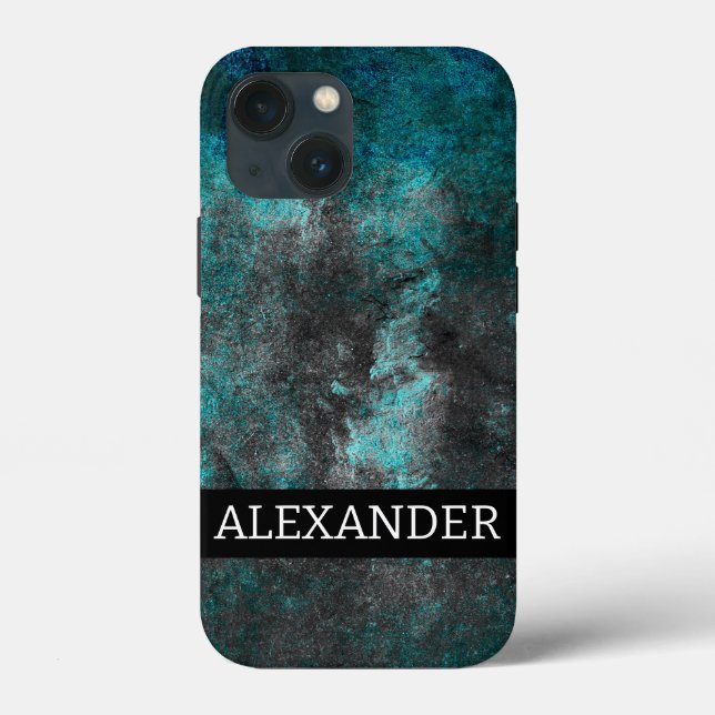 Customisable name. Abstract grunge texture Case-Mate iPhone Case (Back)