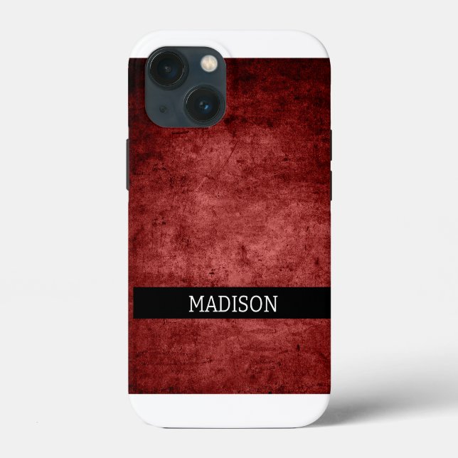 Customisable name. Abstract grunge texture Case-Mate iPhone Case (Back)