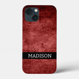 Customisable name. Abstract grunge texture iPhone 13 Mini Case