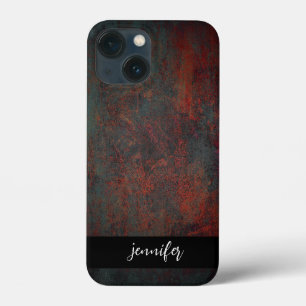 Customisable name Abstract grunge texture iPhone 13 Mini Case