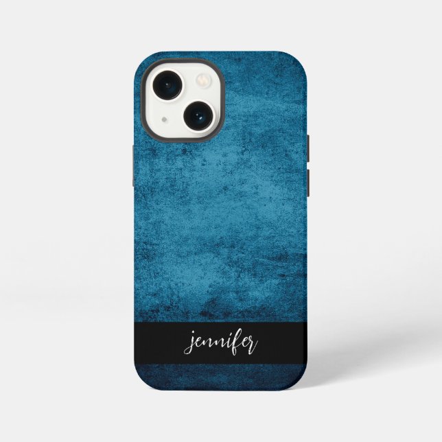 Customisable name Abstract grunge texture iPhone Case (Back)