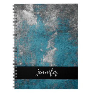 Customisable name Abstract grunge texture Notebook