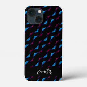 Customisable name Abstract smoke pattern iPhone 13 Mini Case
