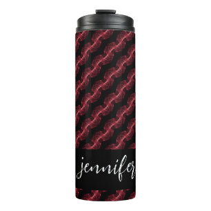 Customisable name Abstract smoke pattern Thermal Tumbler