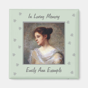 Customisable Name and Photo Remembrance Magnet