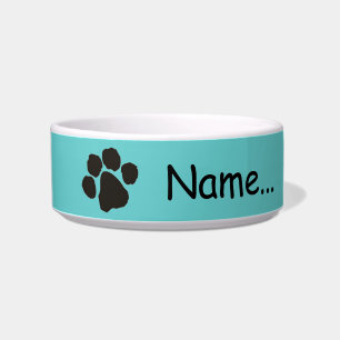 Customisable name Cat bowl