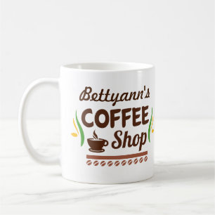 Customisable Name Coffee Shop Coffee Mug