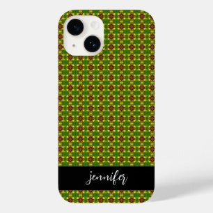 Customisable name Colourful floral pattern Case-Mate iPhone 14 Case