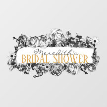 Customisable Name Gold Roses Chic Monogram Luxury