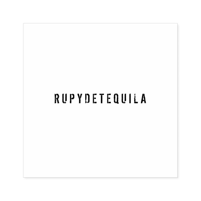 Customisable Name Golden Glitz Rubber Stamp (Imprint)