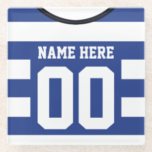 Customisable Name & Number Soccer Jersey Coaster