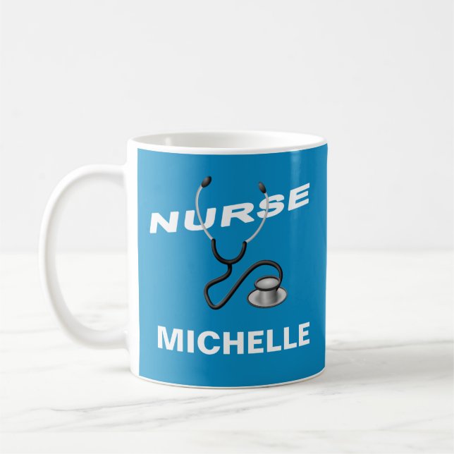 Customisable Name Nurse Coffee Mug (Left)