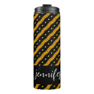 Customisable name Seamless colourful pattern Thermal Tumbler