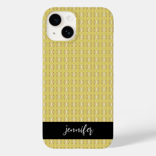 Customisable name Seamless lemon pattern Case-Mate iPhone 14 Case