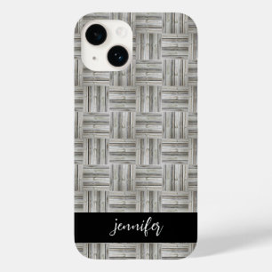 Customisable name Seamless wood pattern Case-Mate iPhone 14 Case
