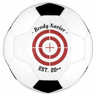 Customisable Name Target Practice Soccerball