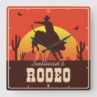 Customisable NAME Western Cowboy Bull Rider Rodeo