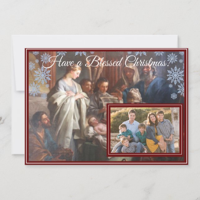 Customisable Nativity Christmas Card (Front)