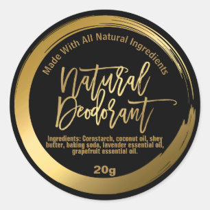 Customisable Natural Deodorant Label