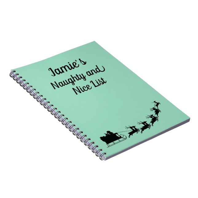 Customisable Naughty and Nice List Notebook (Right Side)