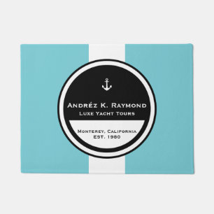 Customisable Nautical Anchor Circle Doormat