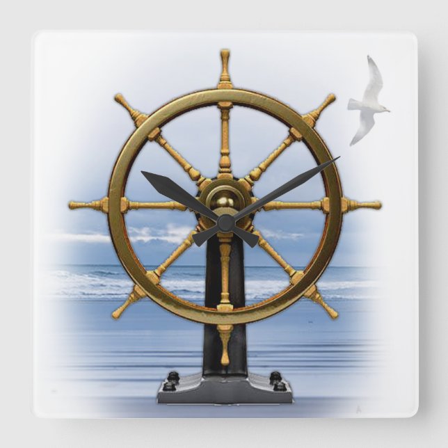 Customisable Nautical Wall Clock (Front)