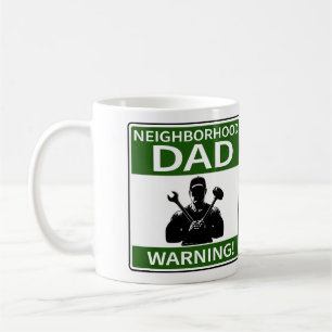 Customisable Neighbourhood Dad Sign Green Coffee Mug