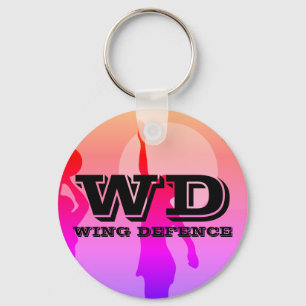 Customisable Netball Player Position Key Ring