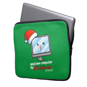 Customisable new christmas computer laptop sleeve