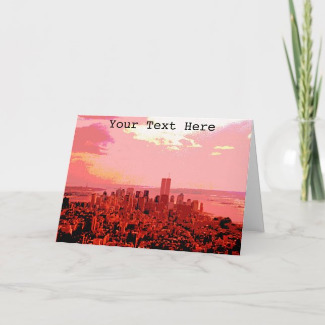 Customisable New York Card (Front)