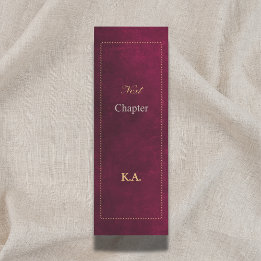 Customisable 'Next Chapter' Leather-Look Maroon